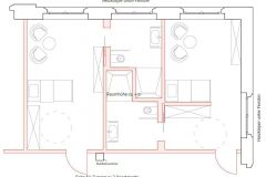 Zimmergrundriss-Seniorenapartment
